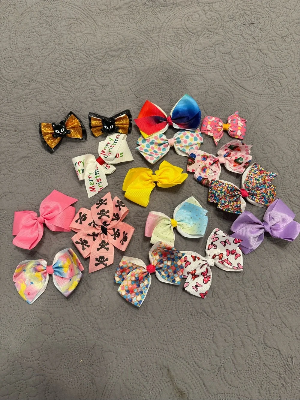 Assorted Kids Hair Bows Pack - Multicolor